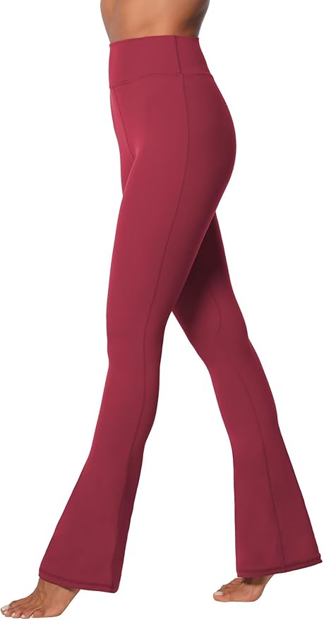 Sunzel High Waist Mini Flared Leggings for Women, Tummy Control Casual Flare Yoga Pants for Yoga Workout Gym