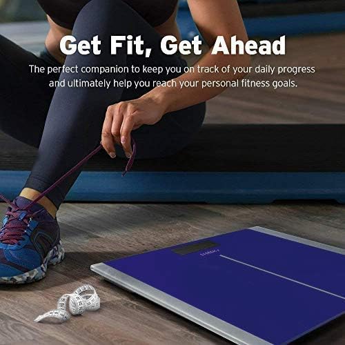 Etekcity Scale for Body Weight, Bathroom Digital Electric Scale for People, Measures Weight up to 400 lbs, Blue