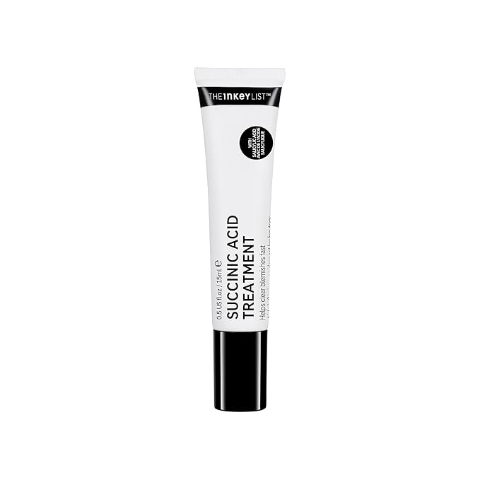 The INKEY List Succinic Acid Treatment 15ml, Clears Blemishes, Acne Treatment, Vegan Friendly, Suitable For All Skin Types