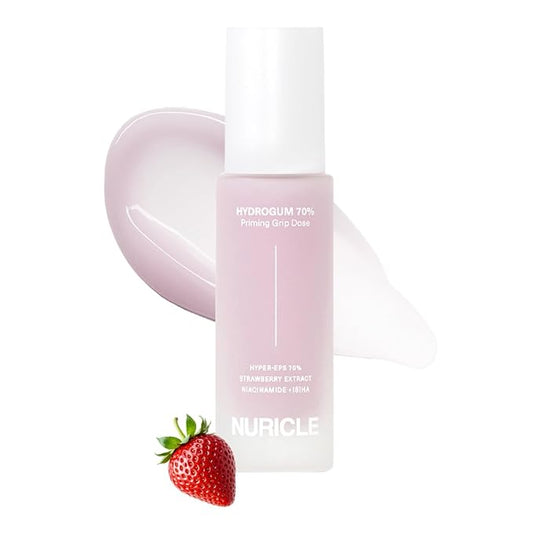 HYDROGUM 70% Priming Grip Dose 30ml (1.014 fl.oz) - Hydrates, Smoothes & Grips Makeup for Up to 15 Hours with Hyper-EPS, Korean Face Primer with Niacinamide