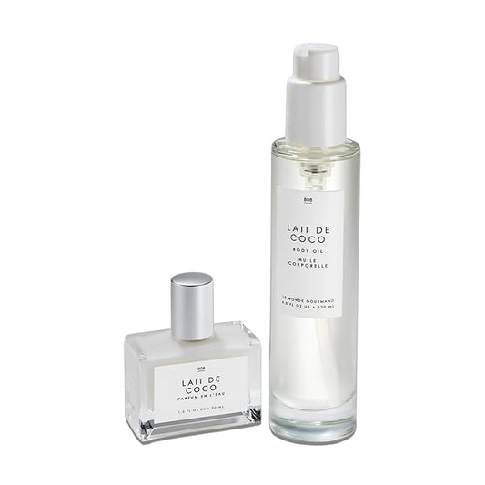 Le Monde Gourmand Lait de Coco Eau de Parfum & Body Oil Gift Set - Coconut, Vanilla, Bergamot Perfume Notes