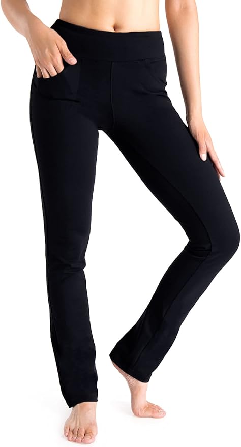 Yogipace,5 Pockets,25"/27"/29"/31"/33"/35"/37",Women's Straight Leg Yoga Dress Pants Workout Pants