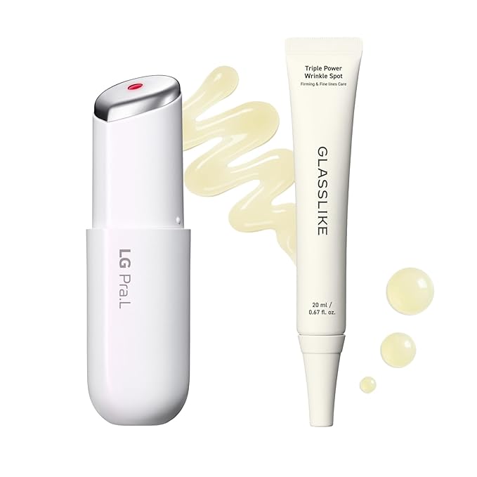 Wrinkle Care Duo : Superform Galvanic Booster and Glasslike Triple Power Wrinkle Spot Ampoule, 0.47fl. oz