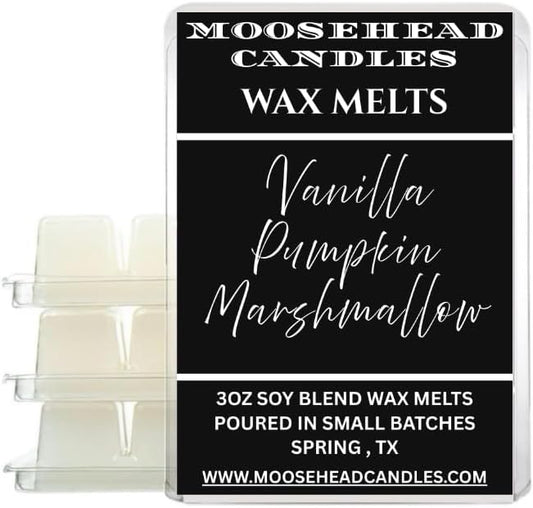 Vanilla Pumpkin Marshmallow Wax Melts – 4 Pack – Cozy Fall Fragrance – Sweet Vanilla, Pumpkin & Toasted Marshmallow – Hand-Poured Soy Blend – Supports Animal Rescue