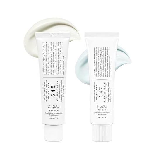 Dr.Althea Dual Cream Set, 345 Relief Cream & 147 Barrier Moisturizer, Soothing Recovery & Deep Hydration, Korean Vegan Skincare for All Skin Types