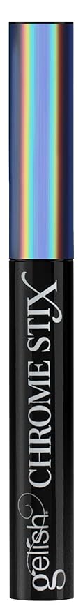 Gelish Chrome Stix, Chrome Nail Powder, Nail Art for Stunning Metallic Finish, Long-Lasting, Easy Application, Perfect for Professional and At-Home Use (Silver Holographic, 0.5g)