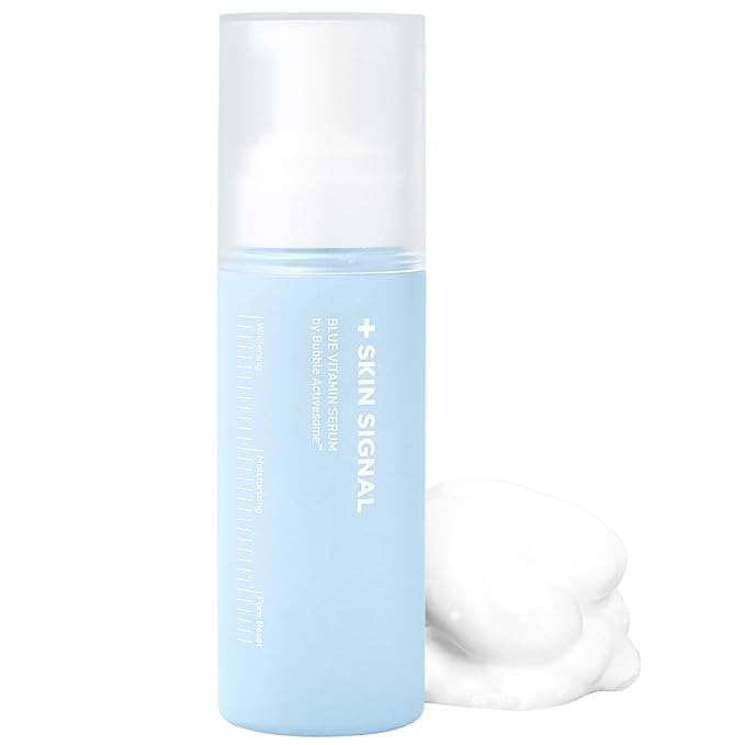 Blue Vitamin Bubble Serum, Niacinamide 50,000ppm, Adenosine, Pore Care & Skin Tone Support, Anti-Wrinkle, Korean Face Serum, 2.36 Fl Oz