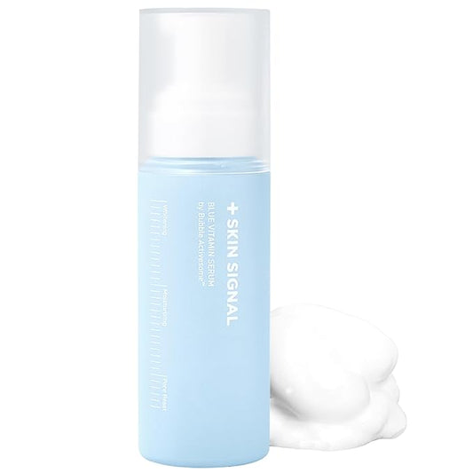 Blue Vitamin Bubble Serum, Niacinamide 50,000ppm, Adenosine, Pore Care & Skin Tone Support, Anti-Wrinkle, Korean Face Serum, 2.36 Fl Oz