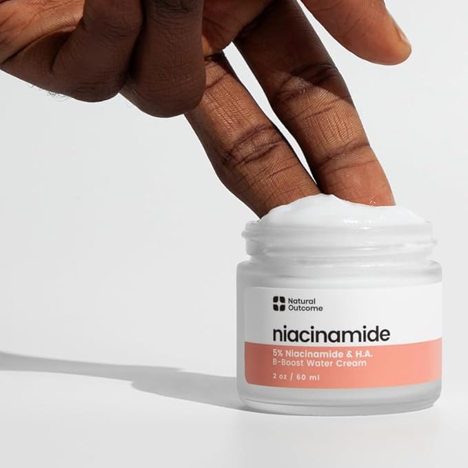 natural outcome Niacinamide Moisturizer – Oil-Free Non-Comedogenic Face Moisturizer with Niacinamide, Lightweight Hydrating Cream for All Skin Types, Vegan, Organic, and Cruelty-Free Skincare