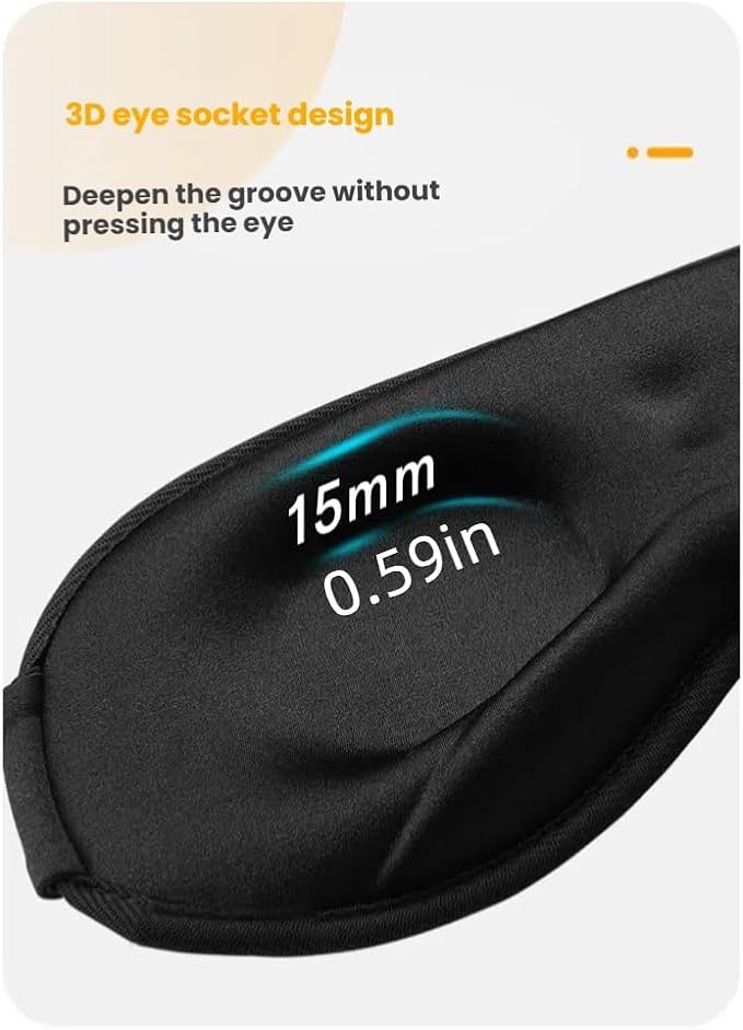 Sleep mask,100% Light Blocking Eye mask,Superior Materials to Silk,Travel Essentials,Sleeping mask,Eye mask for Sleeping - B-2-202508011518