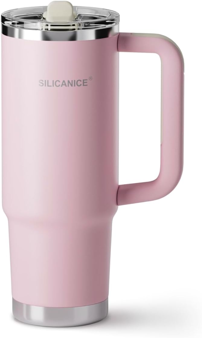 Easy Clean Pro Tumbler - 30 oz Water Bottle with Handle Quick-Disassemble Flip Straw, Leakproof Insulated Stainless Steel,Dishwasher Safe, BPA-Free Gifts for Women & Men