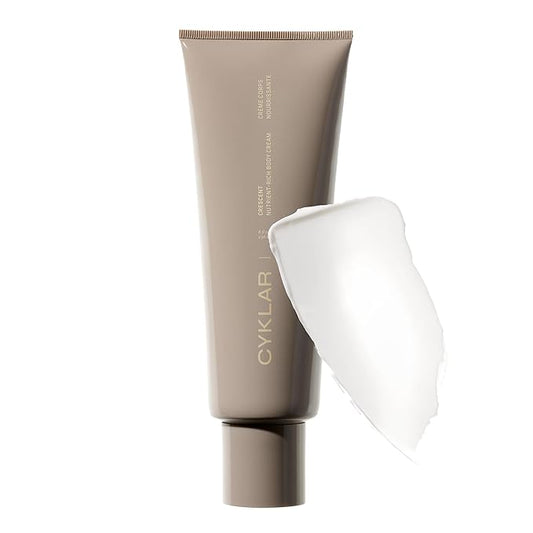 CYKLAR Nutrient Rich Body Cream. Crescent Fragrance Nourishing Moisturizer with Niacinamide and Banana Flower Extract. Deep Hydration, Thick Body Lotion, Dry Skin Cream for Women and Men, 8 Fl Oz