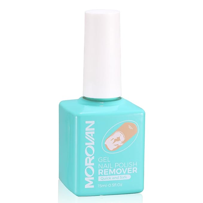 Morovan Gel Nail Polish Remover: Professional Gel Polish Remover for Nails Quickly & Easily & Effectively Remove Gel Polish in 5 Minutes No Need Soaking or Wrapping