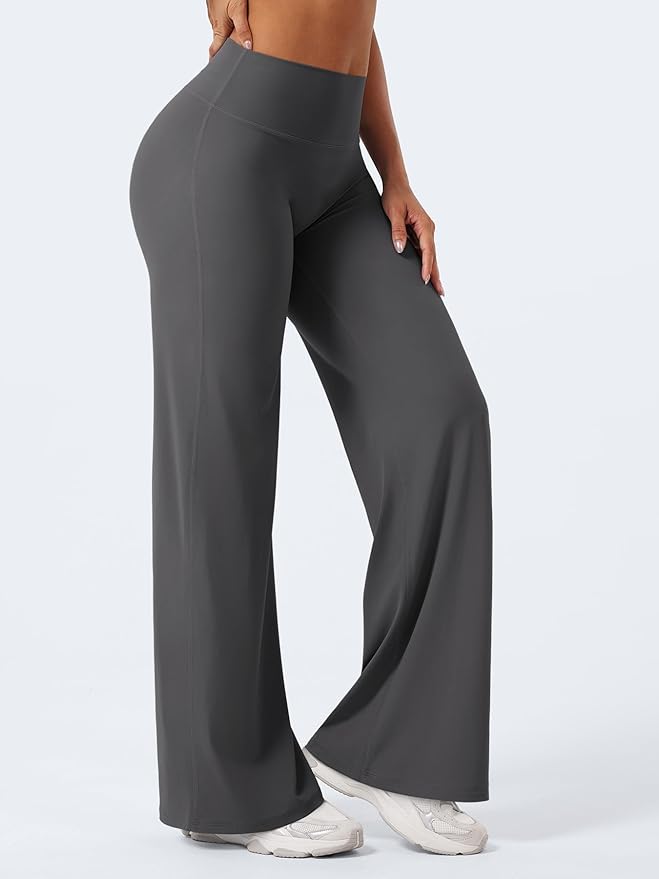 YEOREO Workout Leggings Womens No Front Seam Straight Leggings 29" / 31.5" / 33" High Waist Buttery Eddiy Gym Yoga Pants