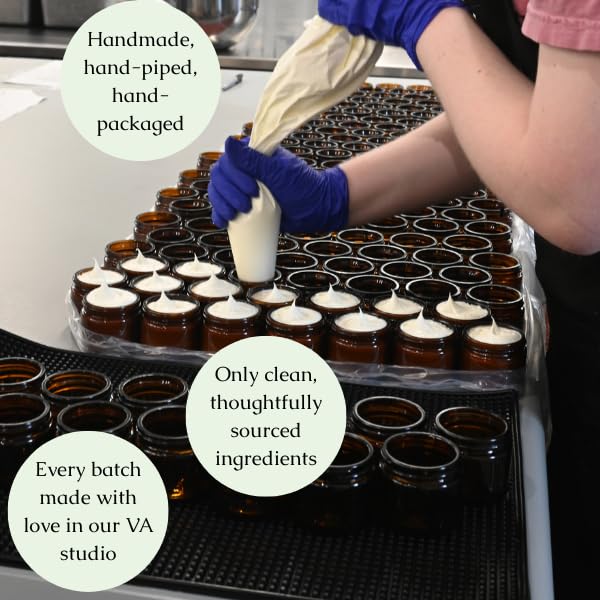 Hearth and Homestead: Handmade Whipped Tallow Balm (Herb-Infused/Unscented) - Large Jar - 2.6 oz