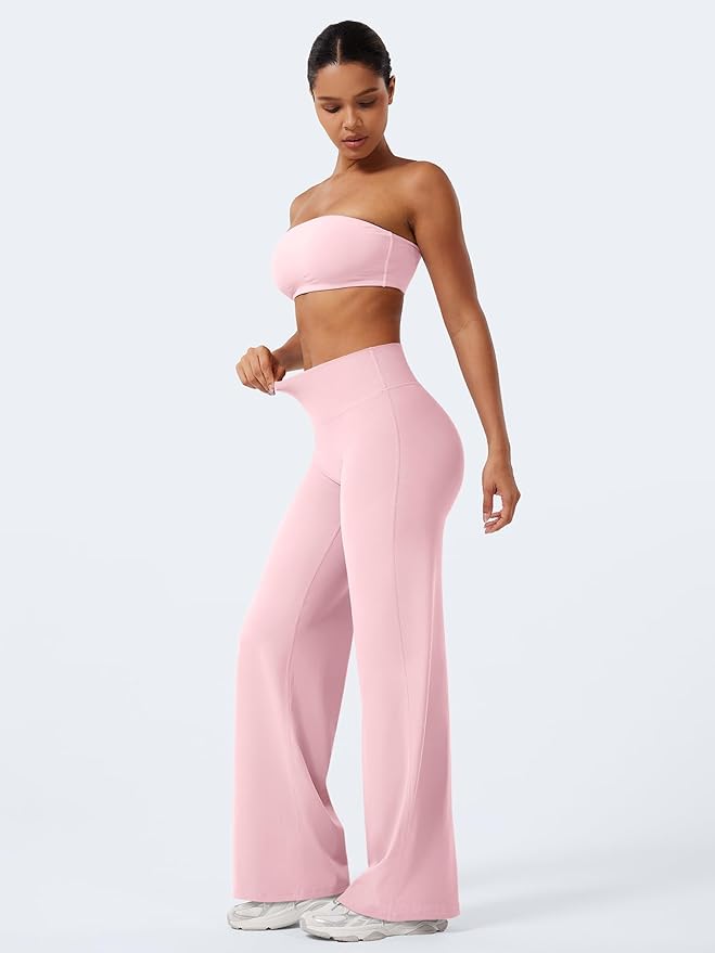 YEOREO Workout Leggings Womens No Front Seam Straight Leggings 29" / 31.5" / 33" High Waist Buttery Eddiy Gym Yoga Pants