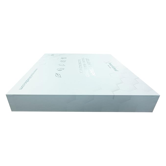 7 Colors LED Face Mask with Near-Infrared - Blue, Red Light Therapy for Face - 114 LEDs - Skincare Tool for Wrinkles, Anti-Aging