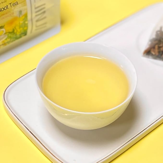 XIEJINJI Dandelion Tea, 100% Pure Dandelion Root & Leaf, 4.2g*40Count, Re-usable for Brew, Caffeine-Free Herbal Blend to Support Liver & Kidney Function, Eco-Conscious Tea Bags