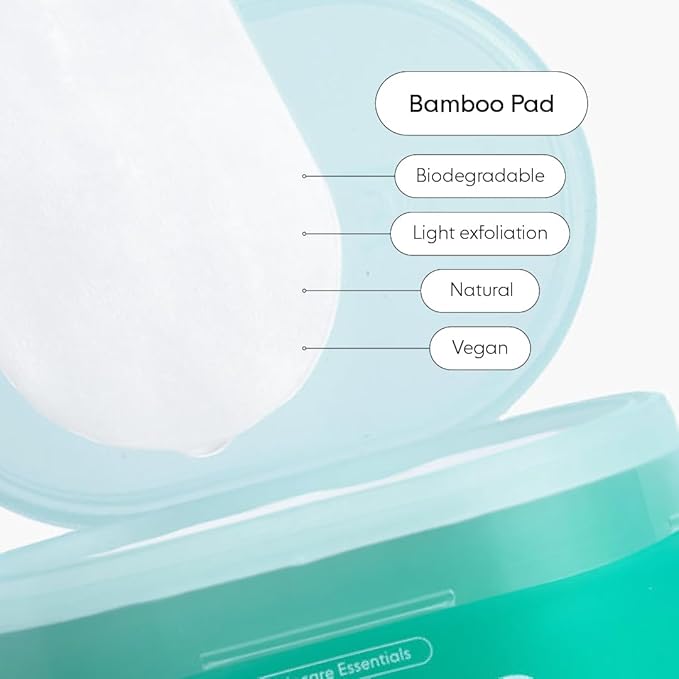 LOOPS Milky Cleanser - Deep Cleansing and Hydrating Skin Care - Pre-soaked Bamboo Pad - Facial Wash with Milky Oil Complex - Oil Cleanser for Face - Face Wash for Women - Facial Cleansing Pads