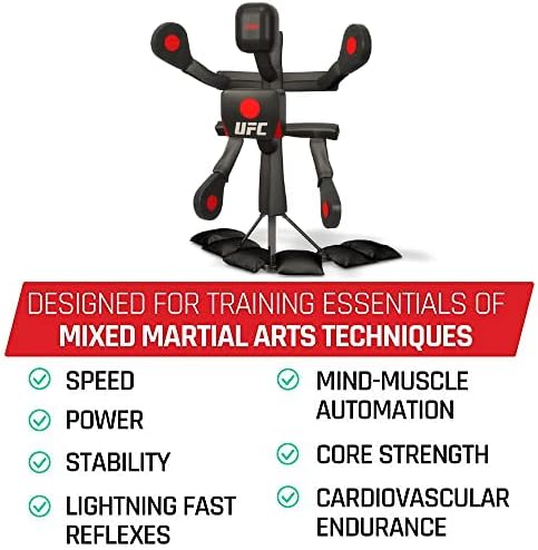 BAS UFC Body Action System - Fully Adjustable Punching & Kicking Pads - Martial Arts Training: MMA, Boxing, Karate, Muay Thai & More!