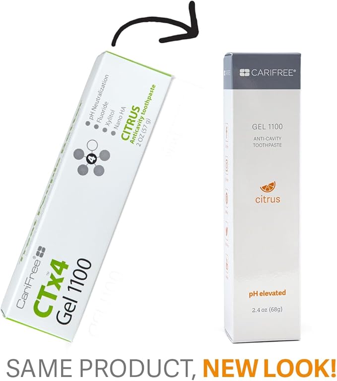 CariFree Maintenance & Prevention Kit, Citrus Flavored | Anti-Cavity Fluoride Toothpaste & Mouthwash Freshens Breath and Moistens Mouth | Dentist Recommended for Oral Care (2 Piece Set)