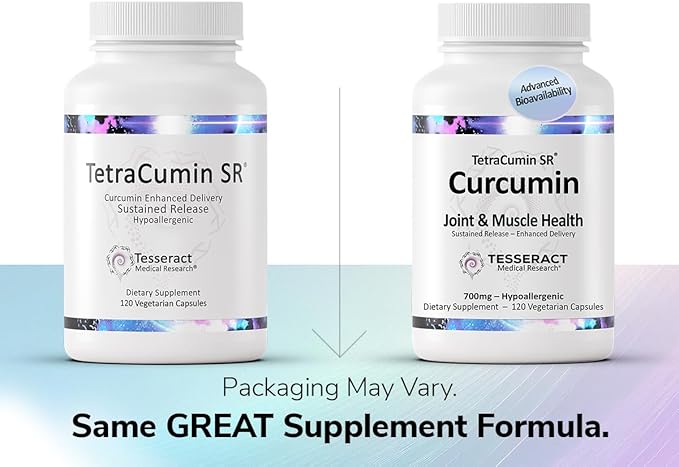 TetraCumin SR Joint Support Supplement, Sustained Release Turmeric Curcumin Metabolite, Proprietary Joint Supplements for Women & Men, Helps Promote Muscle & Joint Health, 120 Capsules