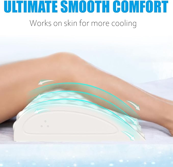 Hot & Cold Therapy Sciatica Pain Relief Pillow, Ice Massage & Heating Strecthing - Lumbar Support Pillow Immediate Relief for Back Hip Leg & Knee, Smooth Skin Touch - Ultra Soft - 100% Natural