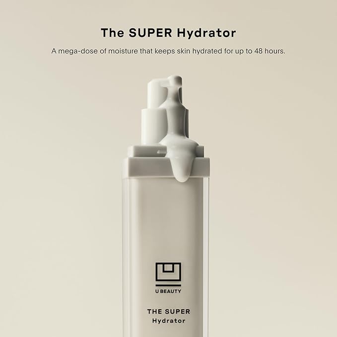 U Beauty The SUPER Hydrator Hyaluronic Acid Moisturizing Cream - Mega-Dose Skin Hydrator with Peptides and Grapeseed Oil for Supple, Smooth, and Softer-Looking Skin For Up To 48 Hours - 4 fl oz