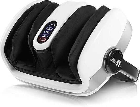 Cloud Massage Shiatsu Foot Massager with Heat - Feet Massager for Relaxation, Plantar Fasciitis Relief, Neuropathy, Circulation, and Heat Therapy - (White - No Remote)