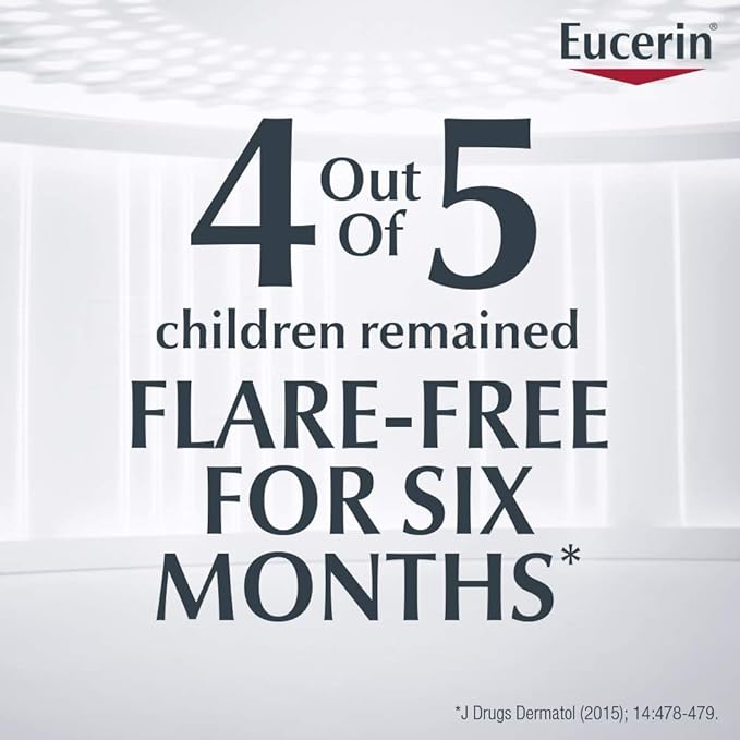 Eucerin Eczema Relief Cream, Full Body Lotion, Moisturizing Eczema Cream with Colloidal Oatmeal (Skin Protectant) and Ceramide 3, Multi-Pack, 8 Oz Tube, Pack of 3