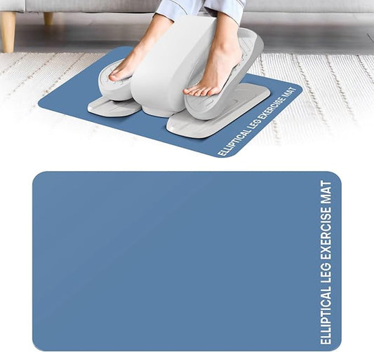 Under Desk Elliptical Mat - Non-Slip Exercise Equipment for Peloton Bike, Small Exercise Mat for Desk Workout Equipment