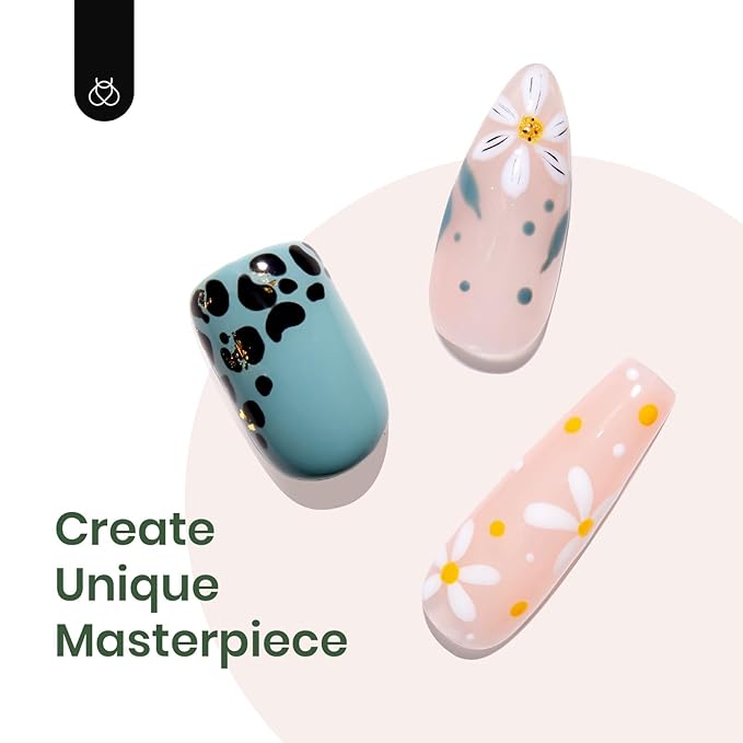 Beetles Gel Nail Polish, 6 Colors Sage Green Tranquil Grace Collection Pink Olive Green White UV Gel Nail Polish Manicure Art Design Gifts for Women