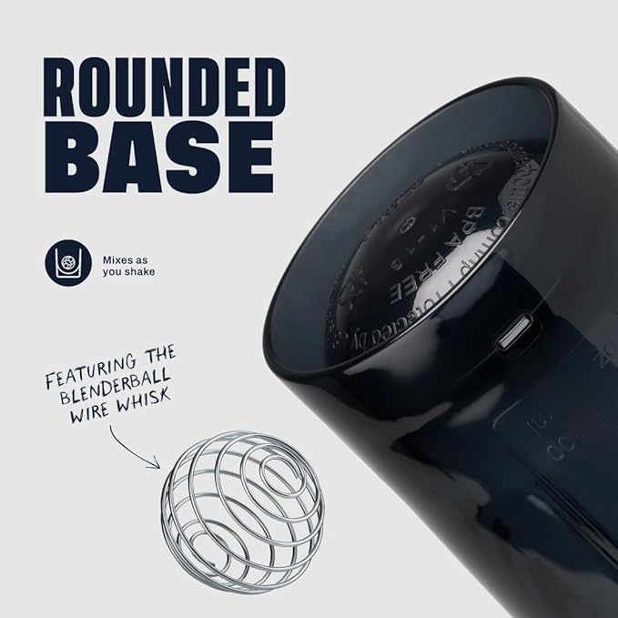 BlenderBottle Shaker Bottle Pro Series Perfect for Protein Shakes and Pre Workout, 28-Ounce, Black