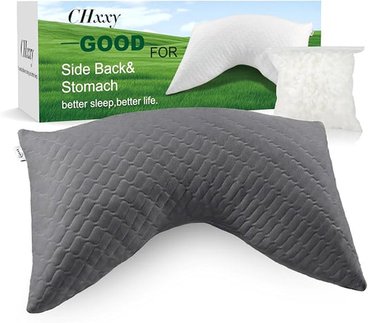 Shredded Memory Foam Pillows – Adjustable Loft, Orthopedic Support for Side/Back Sleepers, Pressure Relief for Cervical Spine, Machine Washable (Queen Size)