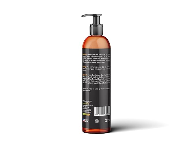 Lyfetrition Glycolic Acid/AHA 30% Renewal Serum, infused with Vitamins C & E for Skin Brightening, Exfoliating Serum Works for Dark Spots, Acne, and Reduces Fine Lines & Wrinkles - (12 Fl Oz)