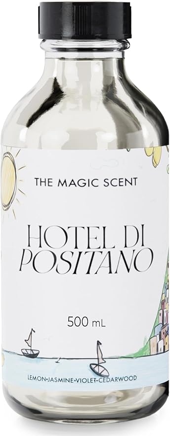 The Magic Scent Hotel Di Positano Hotel Scent Diffuser Oil - Cold-Air & Ultrasonic Fragrance Oil for Diffuser Inspired by Amalfi Coast, Italy - Essential Oils for Diffusers Aromatherapy (500 ml)