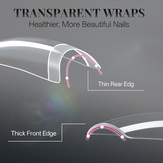 krofaue French Nail Tips - Acrylic Soft Gel False Tips 500PCS Half Cover Square Fake Nails for Women Half Matte French Tip Press on Nails 10 Sizes