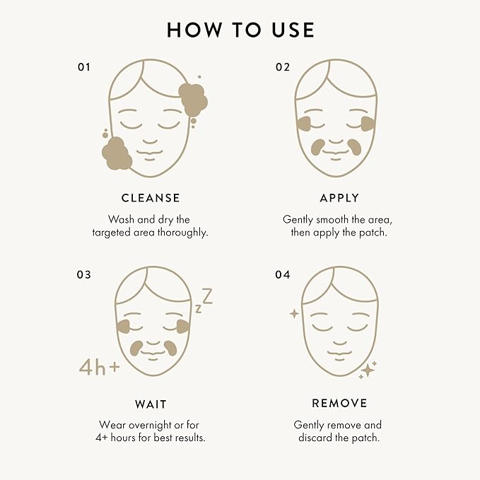 K+ Wrinkle Patches for Marionette, Smile Lines with Hyaluronic Acid, Adenosine and Peptides - Korean Overnight Mindful-Aging Facial Stickers (60 Count)