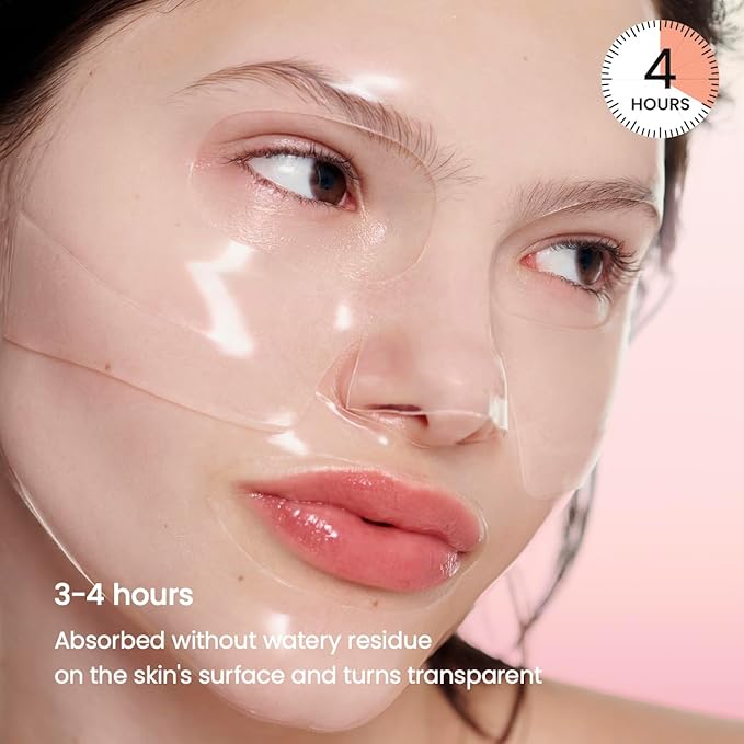 BIODANCE Collagen Glass Skin Duo: Collagen Real Deep Mask & Pore Perfecting Peptide Cream Bundle for Plumping Hydration, Firming, Korean Skincare Set, Daily Routine Kit, Pink Duo