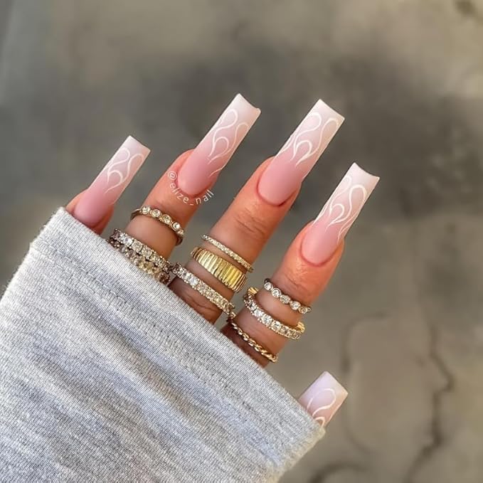 Kiara sky Nail Tips | C Curve Square Clear | 500 pieces | XXL Length | 10 Sizes