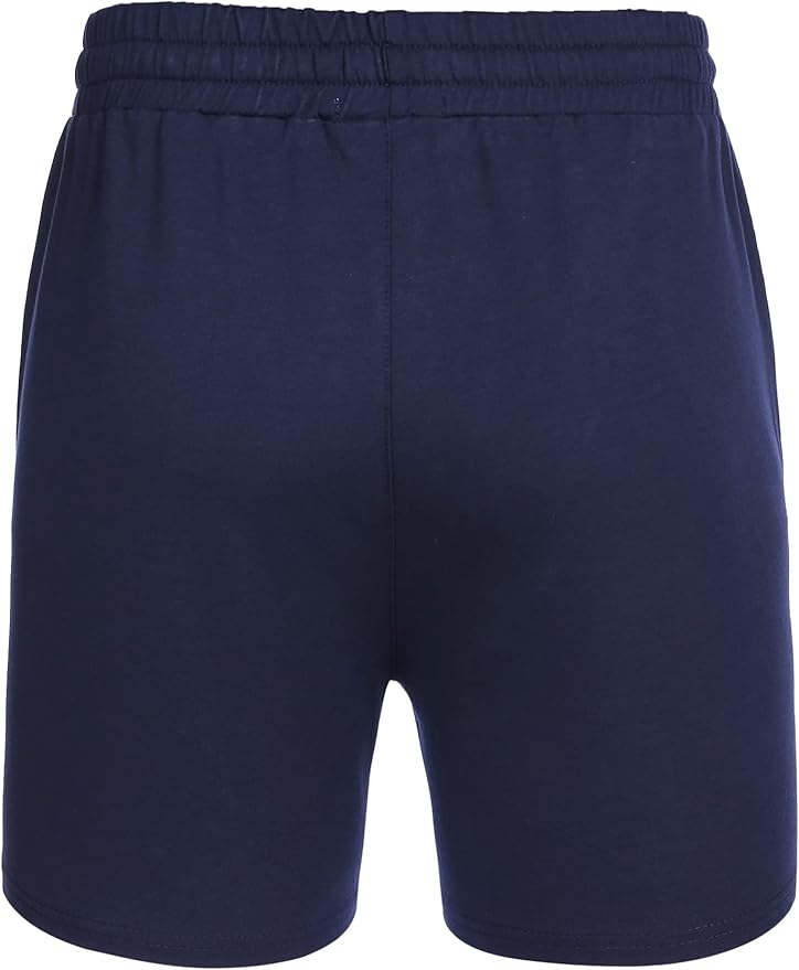 Deyeek 5.5 Inch Mens Pajama Shorts Sleep Cotton Lounge PJ Lightweight Elastic Waist Drawstring Nightwear Bottom with Pockets