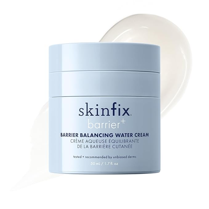 Skinfix Barrier Balancing Water Cream - 1.7 oz - Weightless Moisturizer with Hyaluronic Acid & Niacinamide - Combo + Oily Skin - Acne-Safe, Non-Comedogenic, Fragrance Free, Vegan, Cruelty Free
