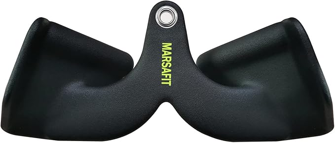 Home Gym Fitness Rowing T-bar V-bar Pulley Cable Machine Attachment, Bicep Curl Tricep Lat pulldown Bar Back Strength Training Handle Grips Lat Pull Down Bar for Seat Row Workout