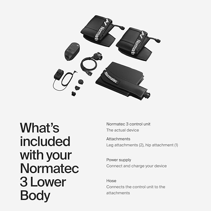 Hyperice Normatec 3 - Recovery System with Patented Dynamic Compression Massage Technology (Normatec 3 Lower Body (Standard Size Legs + HIPS) FSA-HSA