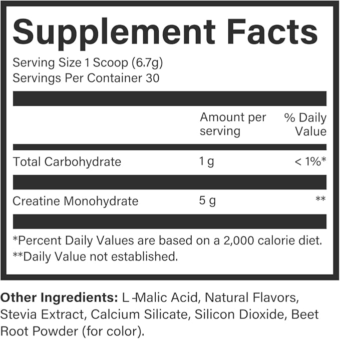 Beam Creatine Powder, Third Party Tested, Micronized Creatine Monohydrate Supplement, Creatine for Women and Men, Muscle Strength, Workout Recovery, Lean Muscle, 30 Servings, Watermelon Flavor