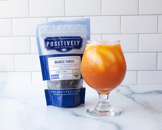 Organic Positively Tea Company, Flavored Black Tea Sampler, Loose Leaf, 4 Ounce, 3 Pack