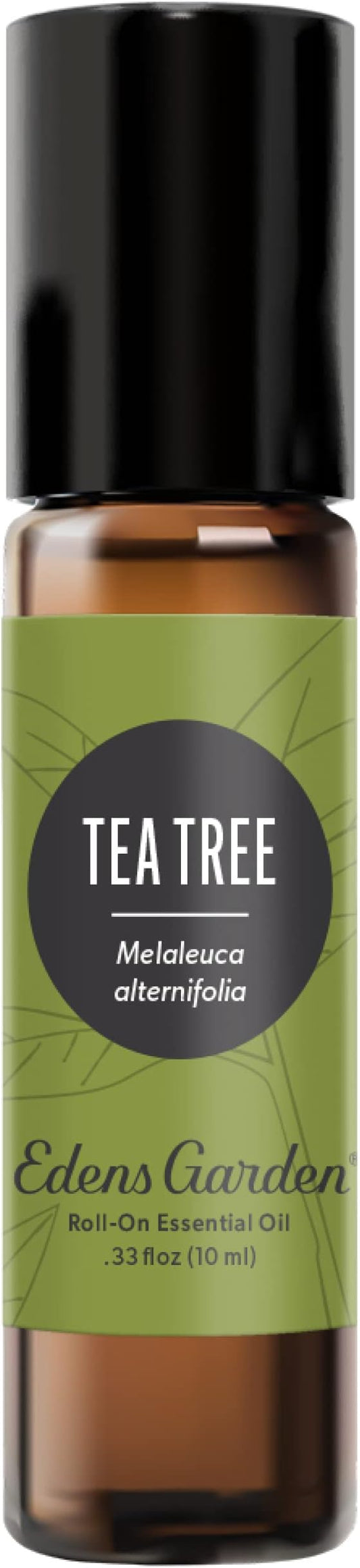Edens Garden Tea Tree Essential Oil Roll-On- 100% Pure Premium Grade, Natural, Therapeutic, Aromatherapy, Kid & Skin Safe, The Best for Body, Health, Face Pre-Diluted 10 ml (.33 fl oz)