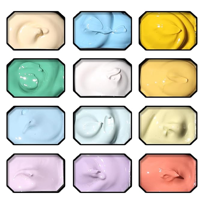 Sponge Pat Gel Nail Polish Palette, 12 Colors Blending Ombre Gel Polish Gradient Painting Nails Art, No Wipe, UV/LED Cured (12 Colors A)