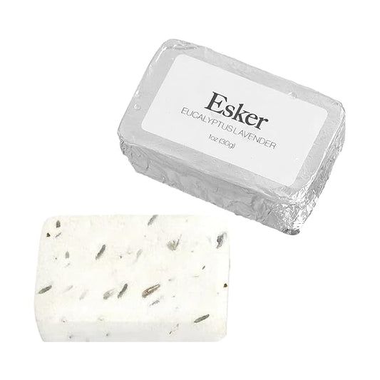 Esker - Aromatic Shower Steamer Refill Pack | Vegan, Cruelty-Free, Clean Beauty (6 Lavender Eucalyptus, NO Holder)