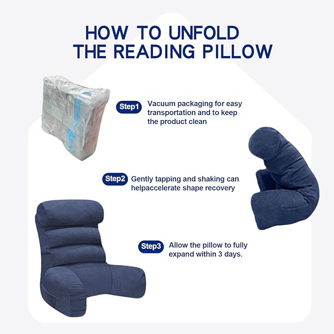 Back Pillow for Bed Sitting Up, Reading Pillow, Extra Large Arm Pillows for Adults for Back Support,Bed Pillow for Sitting up for Watching TV/Gaming/Relaxing